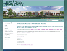 Tablet Screenshot of alexandrahospital.org.au
